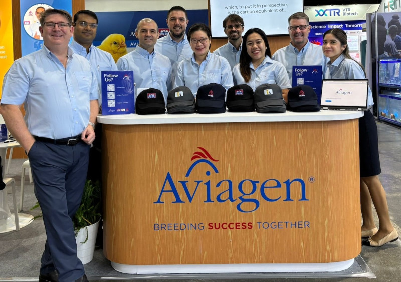 Aviagen team at Livestock Philippines Tradeshow booth