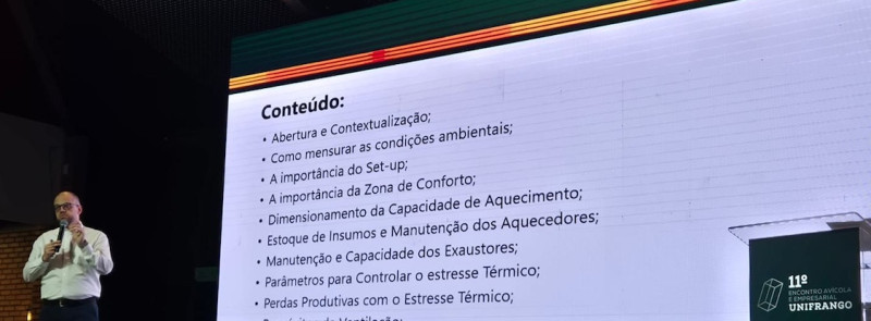 Dr. Rodrigo Tedesco, Brazil Technical Services Manager, speaks at event